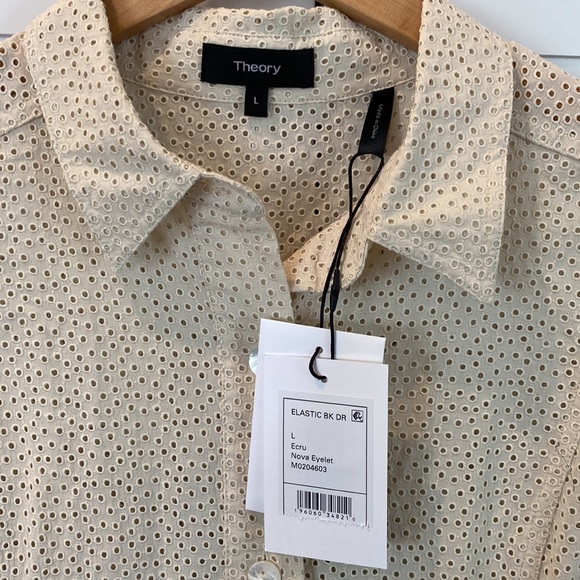 Theory Nova Eyelet dress sz Large NWT - Picture 4 of 6
